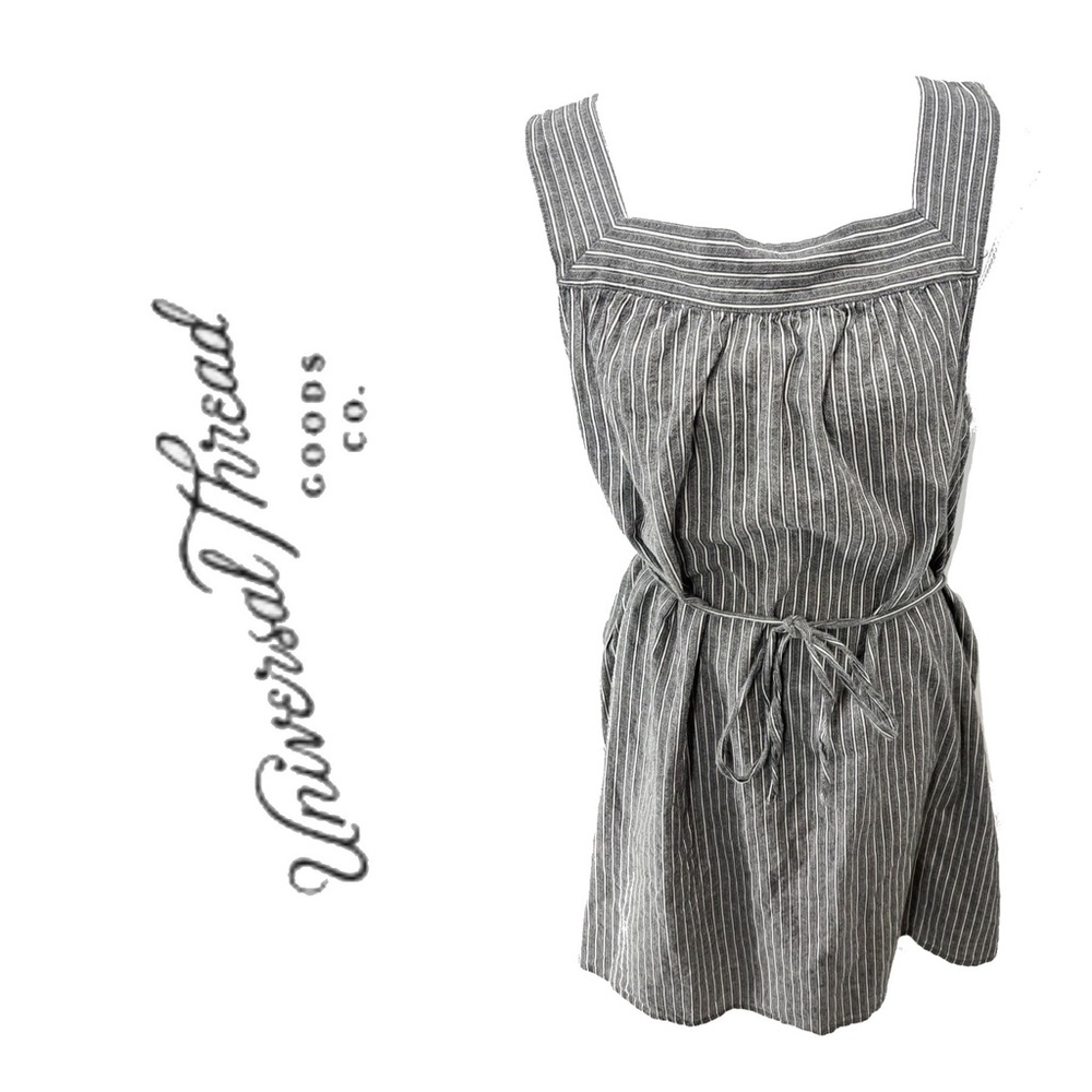 UNIVERSAL THREAD Striped Cotton Dress w/ Belt